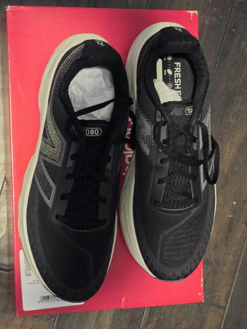New Balance Fresh Foam X 1080v14 Men's Running Shoes Black/Grey Size 11 D